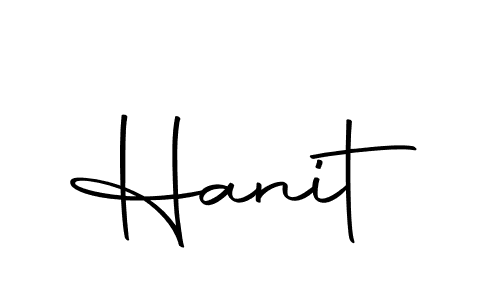 Design your own signature with our free online signature maker. With this signature software, you can create a handwritten (Autography-DOLnW) signature for name Hanit. Hanit signature style 10 images and pictures png