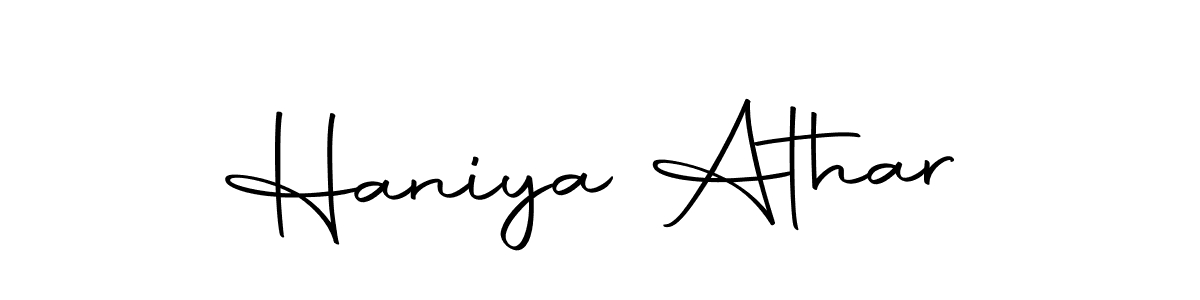 Also we have Haniya Athar name is the best signature style. Create professional handwritten signature collection using Autography-DOLnW autograph style. Haniya Athar signature style 10 images and pictures png