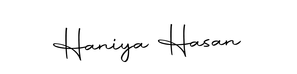 Here are the top 10 professional signature styles for the name Haniya Hasan. These are the best autograph styles you can use for your name. Haniya Hasan signature style 10 images and pictures png