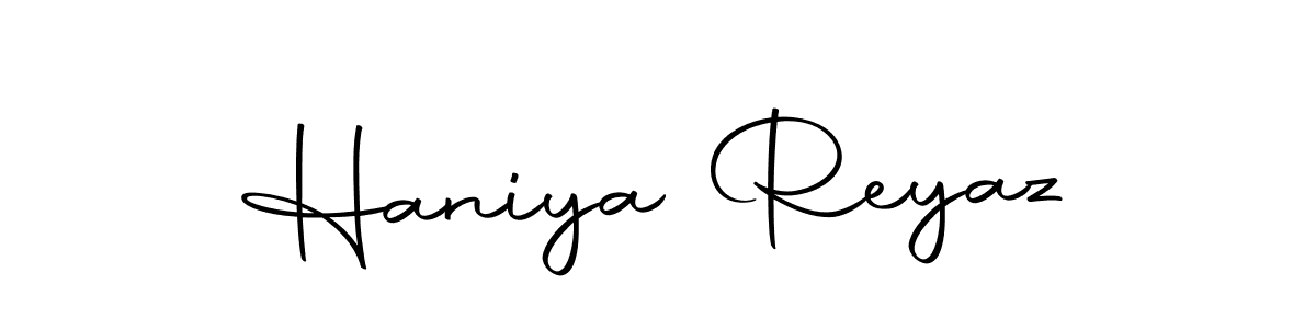 if you are searching for the best signature style for your name Haniya Reyaz. so please give up your signature search. here we have designed multiple signature styles  using Autography-DOLnW. Haniya Reyaz signature style 10 images and pictures png