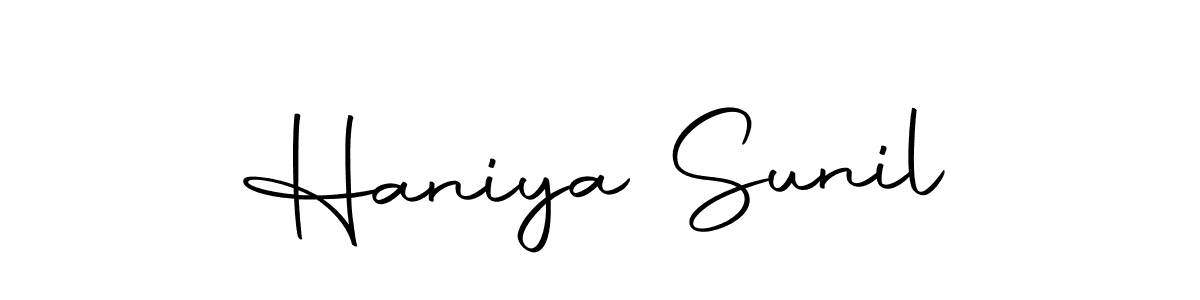 Here are the top 10 professional signature styles for the name Haniya Sunil. These are the best autograph styles you can use for your name. Haniya Sunil signature style 10 images and pictures png