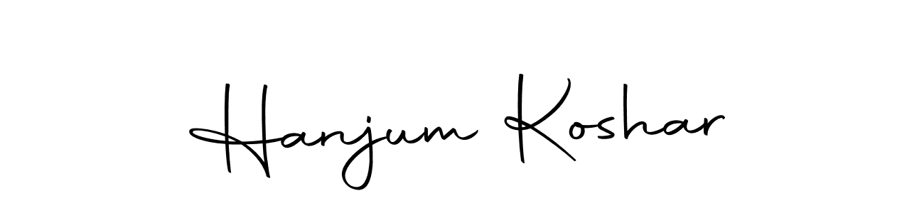 The best way (Autography-DOLnW) to make a short signature is to pick only two or three words in your name. The name Hanjum Koshar include a total of six letters. For converting this name. Hanjum Koshar signature style 10 images and pictures png