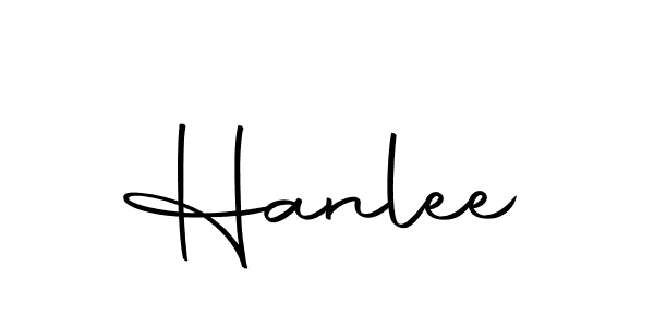 Make a beautiful signature design for name Hanlee. With this signature (Autography-DOLnW) style, you can create a handwritten signature for free. Hanlee signature style 10 images and pictures png
