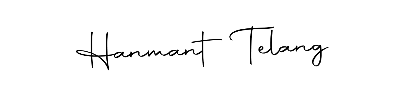 How to make Hanmant Telang name signature. Use Autography-DOLnW style for creating short signs online. This is the latest handwritten sign. Hanmant Telang signature style 10 images and pictures png
