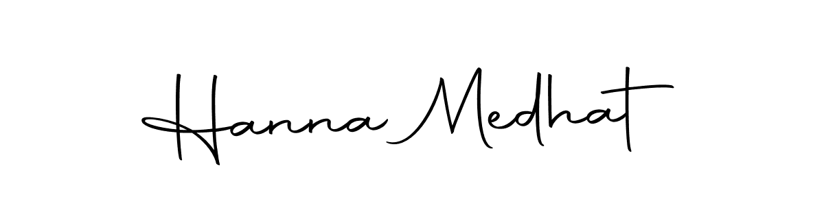 Design your own signature with our free online signature maker. With this signature software, you can create a handwritten (Autography-DOLnW) signature for name Hanna Medhat. Hanna Medhat signature style 10 images and pictures png