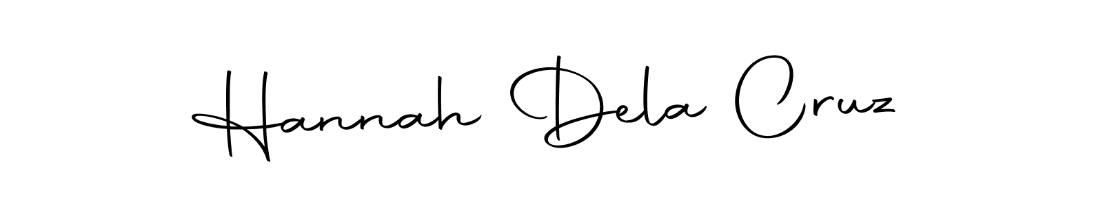 How to make Hannah Dela Cruz name signature. Use Autography-DOLnW style for creating short signs online. This is the latest handwritten sign. Hannah Dela Cruz signature style 10 images and pictures png