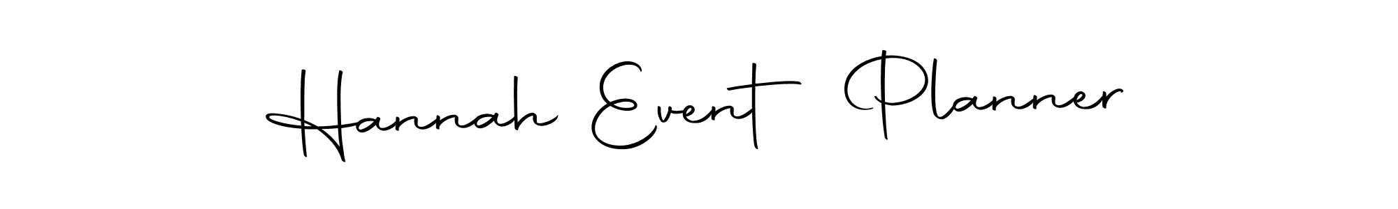 Use a signature maker to create a handwritten signature online. With this signature software, you can design (Autography-DOLnW) your own signature for name Hannah Event Planner. Hannah Event Planner signature style 10 images and pictures png