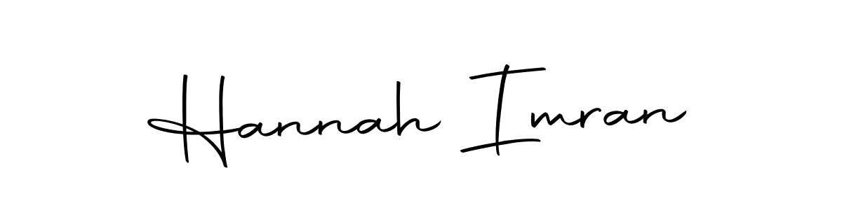 Design your own signature with our free online signature maker. With this signature software, you can create a handwritten (Autography-DOLnW) signature for name Hannah Imran. Hannah Imran signature style 10 images and pictures png