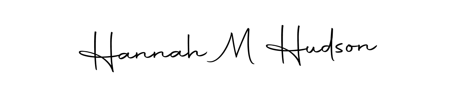 Use a signature maker to create a handwritten signature online. With this signature software, you can design (Autography-DOLnW) your own signature for name Hannah M Hudson. Hannah M Hudson signature style 10 images and pictures png