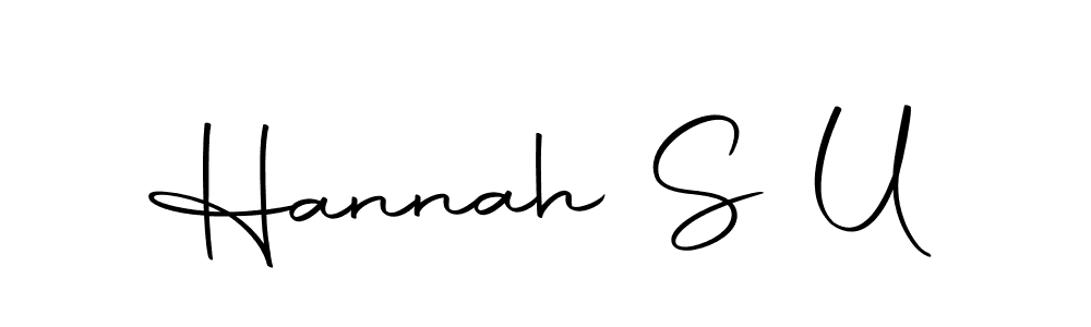 You can use this online signature creator to create a handwritten signature for the name Hannah S U. This is the best online autograph maker. Hannah S U signature style 10 images and pictures png