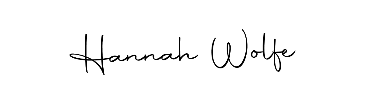You should practise on your own different ways (Autography-DOLnW) to write your name (Hannah Wolfe) in signature. don't let someone else do it for you. Hannah Wolfe signature style 10 images and pictures png