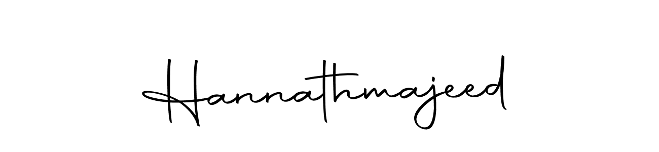 How to make Hannathmajeed name signature. Use Autography-DOLnW style for creating short signs online. This is the latest handwritten sign. Hannathmajeed signature style 10 images and pictures png