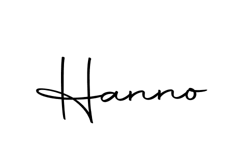 Create a beautiful signature design for name Hanno. With this signature (Autography-DOLnW) fonts, you can make a handwritten signature for free. Hanno signature style 10 images and pictures png