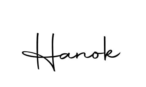 Make a beautiful signature design for name Hanok. With this signature (Autography-DOLnW) style, you can create a handwritten signature for free. Hanok signature style 10 images and pictures png