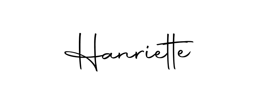 Design your own signature with our free online signature maker. With this signature software, you can create a handwritten (Autography-DOLnW) signature for name Hanriette. Hanriette signature style 10 images and pictures png