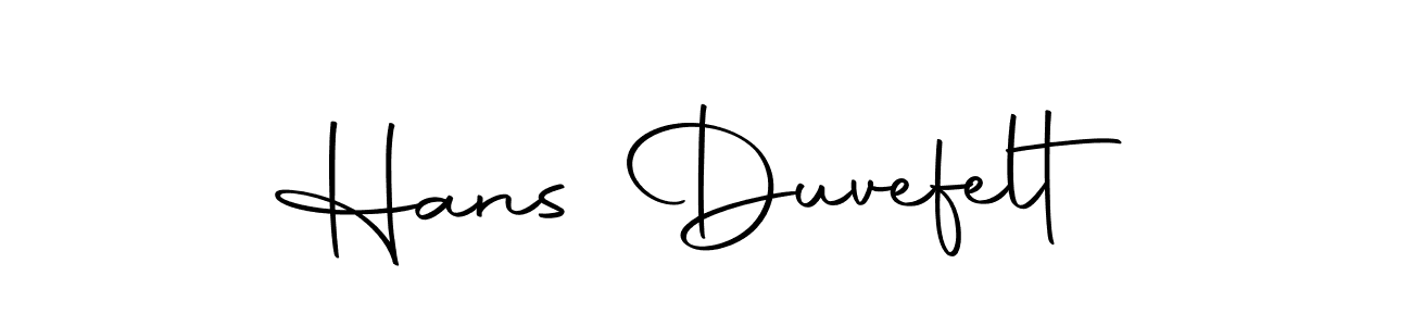 Create a beautiful signature design for name Hans Duvefelt. With this signature (Autography-DOLnW) fonts, you can make a handwritten signature for free. Hans Duvefelt signature style 10 images and pictures png