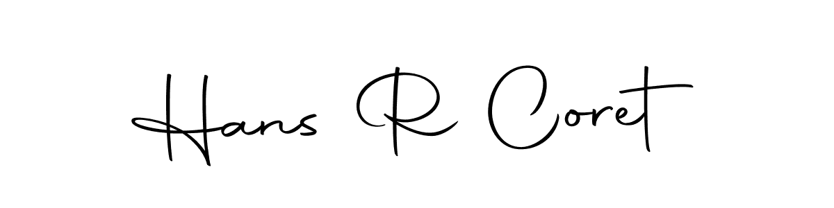 How to Draw Hans R Coret signature style? Autography-DOLnW is a latest design signature styles for name Hans R Coret. Hans R Coret signature style 10 images and pictures png