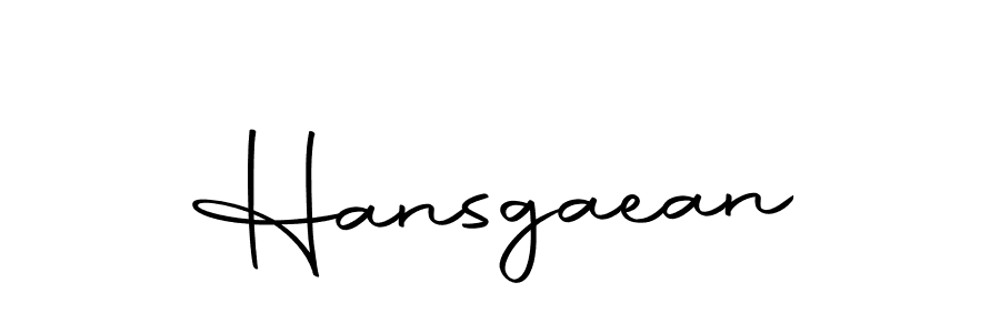 How to make Hansgaean signature? Autography-DOLnW is a professional autograph style. Create handwritten signature for Hansgaean name. Hansgaean signature style 10 images and pictures png