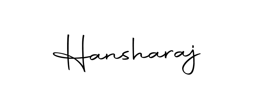 Use a signature maker to create a handwritten signature online. With this signature software, you can design (Autography-DOLnW) your own signature for name Hansharaj. Hansharaj signature style 10 images and pictures png