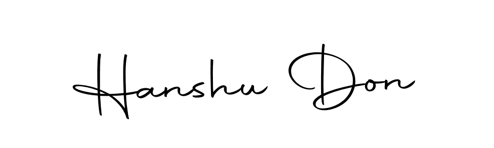 It looks lik you need a new signature style for name Hanshu Don. Design unique handwritten (Autography-DOLnW) signature with our free signature maker in just a few clicks. Hanshu Don signature style 10 images and pictures png