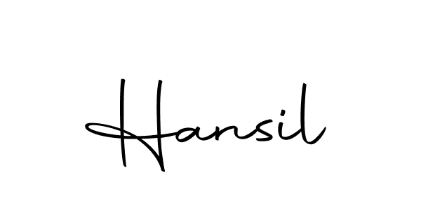 The best way (Autography-DOLnW) to make a short signature is to pick only two or three words in your name. The name Hansil include a total of six letters. For converting this name. Hansil signature style 10 images and pictures png