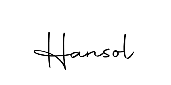 Hansol stylish signature style. Best Handwritten Sign (Autography-DOLnW) for my name. Handwritten Signature Collection Ideas for my name Hansol. Hansol signature style 10 images and pictures png