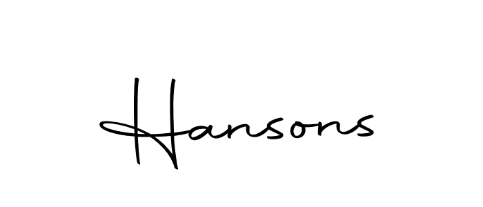 The best way (Autography-DOLnW) to make a short signature is to pick only two or three words in your name. The name Hansons include a total of six letters. For converting this name. Hansons signature style 10 images and pictures png