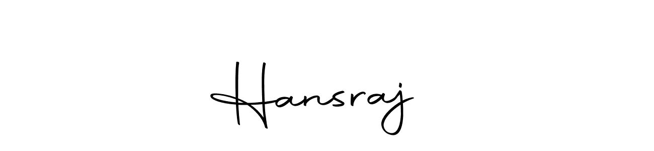 Use a signature maker to create a handwritten signature online. With this signature software, you can design (Autography-DOLnW) your own signature for name Hansraj❤️. Hansraj❤️ signature style 10 images and pictures png