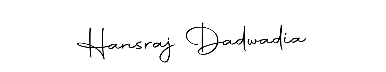 Make a beautiful signature design for name Hansraj Dadwadia. With this signature (Autography-DOLnW) style, you can create a handwritten signature for free. Hansraj Dadwadia signature style 10 images and pictures png