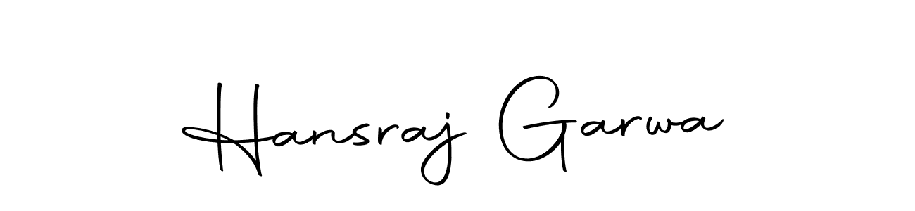 The best way (Autography-DOLnW) to make a short signature is to pick only two or three words in your name. The name Hansraj Garwa include a total of six letters. For converting this name. Hansraj Garwa signature style 10 images and pictures png