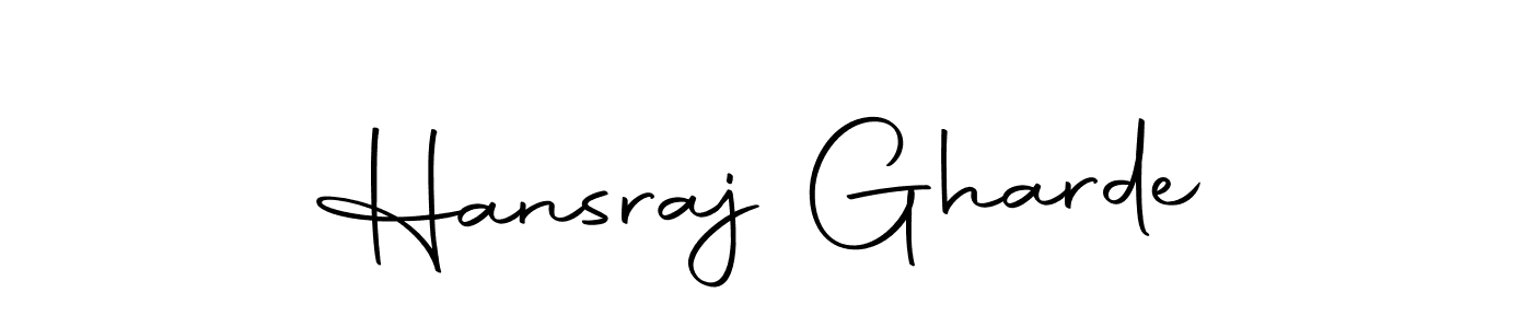 Similarly Autography-DOLnW is the best handwritten signature design. Signature creator online .You can use it as an online autograph creator for name Hansraj Gharde. Hansraj Gharde signature style 10 images and pictures png