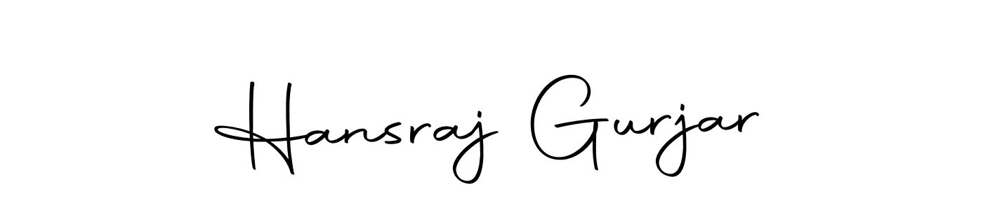 Design your own signature with our free online signature maker. With this signature software, you can create a handwritten (Autography-DOLnW) signature for name Hansraj Gurjar. Hansraj Gurjar signature style 10 images and pictures png