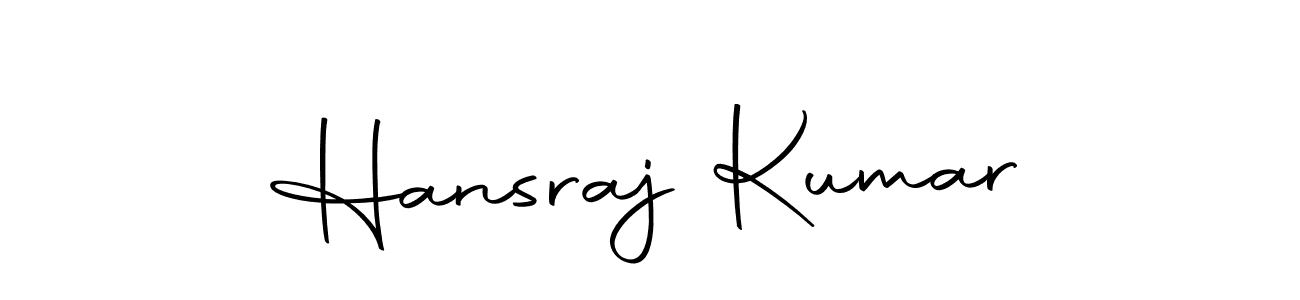 Design your own signature with our free online signature maker. With this signature software, you can create a handwritten (Autography-DOLnW) signature for name Hansraj Kumar. Hansraj Kumar signature style 10 images and pictures png