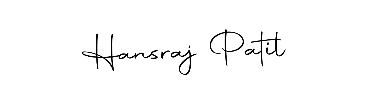 Make a beautiful signature design for name Hansraj Patil. Use this online signature maker to create a handwritten signature for free. Hansraj Patil signature style 10 images and pictures png