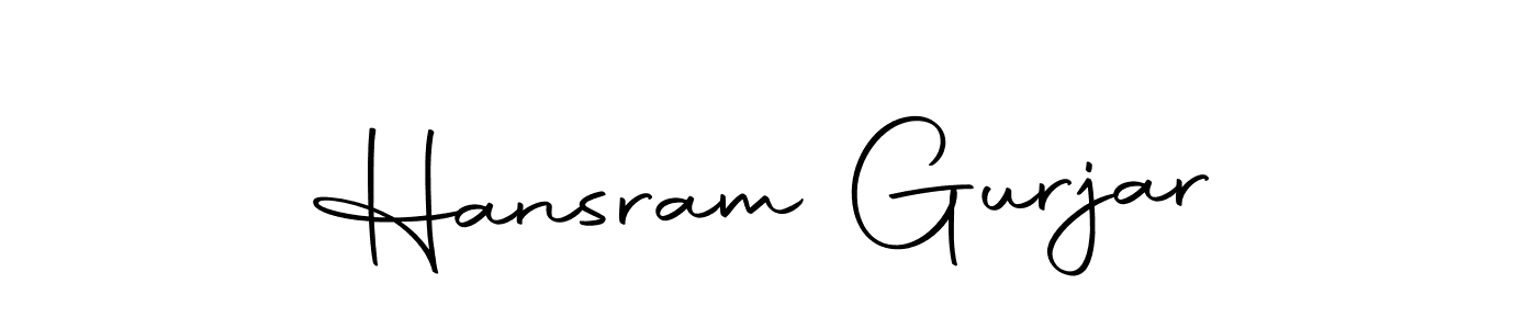 You should practise on your own different ways (Autography-DOLnW) to write your name (Hansram Gurjar) in signature. don't let someone else do it for you. Hansram Gurjar signature style 10 images and pictures png