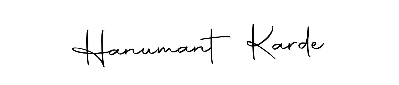 Make a short Hanumant Karde signature style. Manage your documents anywhere anytime using Autography-DOLnW. Create and add eSignatures, submit forms, share and send files easily. Hanumant Karde signature style 10 images and pictures png