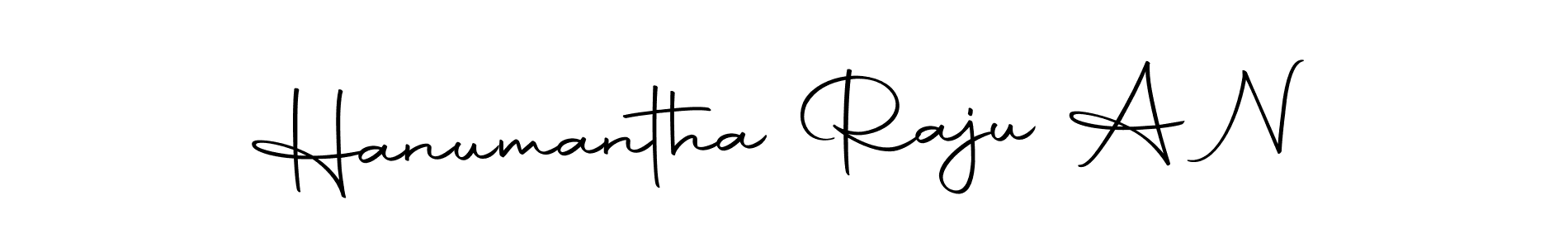 How to make Hanumantha Raju A N name signature. Use Autography-DOLnW style for creating short signs online. This is the latest handwritten sign. Hanumantha Raju A N signature style 10 images and pictures png