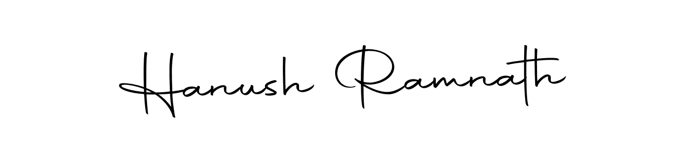 Make a beautiful signature design for name Hanush Ramnath. Use this online signature maker to create a handwritten signature for free. Hanush Ramnath signature style 10 images and pictures png