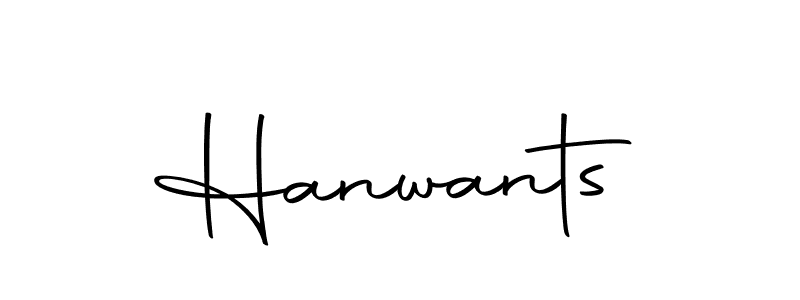 Design your own signature with our free online signature maker. With this signature software, you can create a handwritten (Autography-DOLnW) signature for name Hanwants. Hanwants signature style 10 images and pictures png