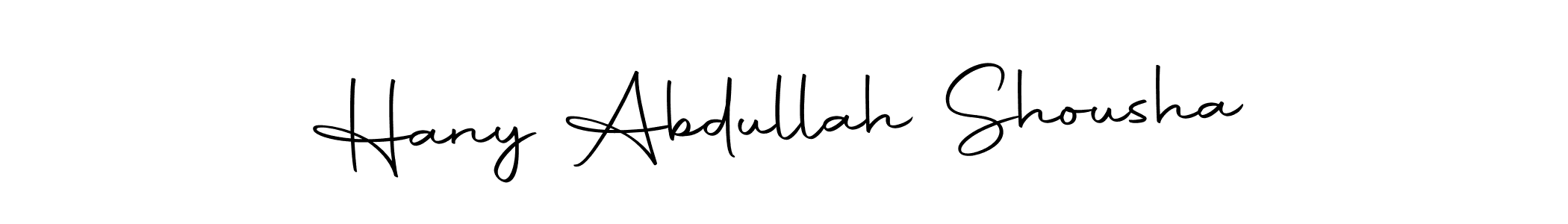 Make a beautiful signature design for name Hany Abdullah Shousha. Use this online signature maker to create a handwritten signature for free. Hany Abdullah Shousha signature style 10 images and pictures png
