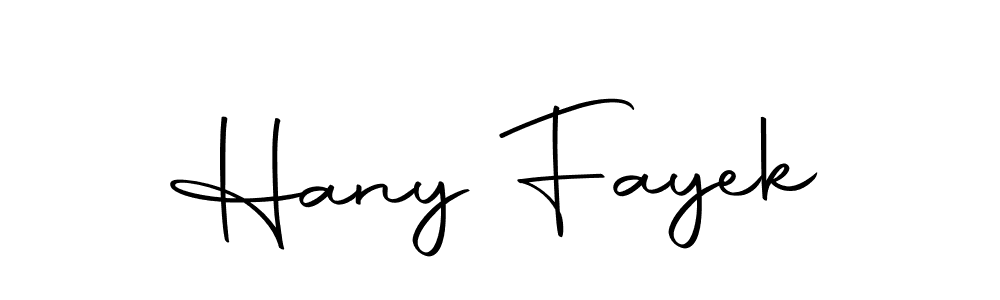 Design your own signature with our free online signature maker. With this signature software, you can create a handwritten (Autography-DOLnW) signature for name Hany Fayek. Hany Fayek signature style 10 images and pictures png