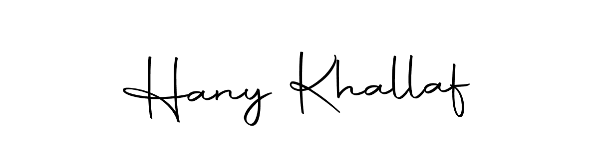 How to make Hany Khallaf signature? Autography-DOLnW is a professional autograph style. Create handwritten signature for Hany Khallaf name. Hany Khallaf signature style 10 images and pictures png