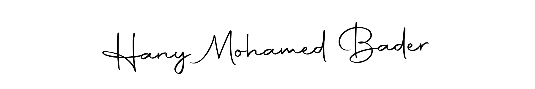 Make a beautiful signature design for name Hany Mohamed Bader. With this signature (Autography-DOLnW) style, you can create a handwritten signature for free. Hany Mohamed Bader signature style 10 images and pictures png