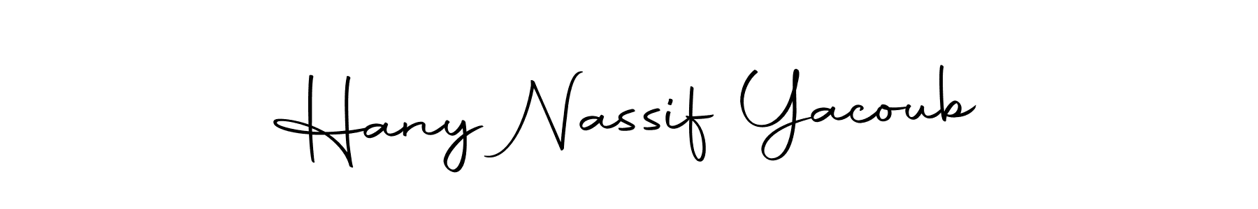 How to Draw Hany Nassif Yacoub signature style? Autography-DOLnW is a latest design signature styles for name Hany Nassif Yacoub. Hany Nassif Yacoub signature style 10 images and pictures png