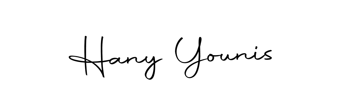 Make a beautiful signature design for name Hany Younis. With this signature (Autography-DOLnW) style, you can create a handwritten signature for free. Hany Younis signature style 10 images and pictures png