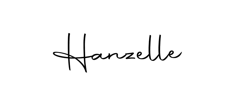 Hanzelle stylish signature style. Best Handwritten Sign (Autography-DOLnW) for my name. Handwritten Signature Collection Ideas for my name Hanzelle. Hanzelle signature style 10 images and pictures png