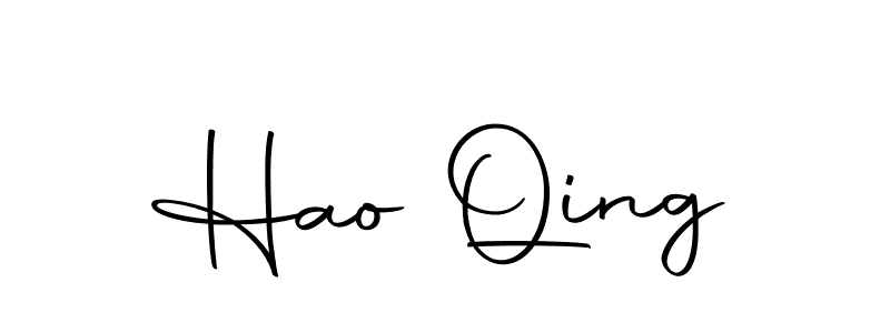 How to make Hao Qing signature? Autography-DOLnW is a professional autograph style. Create handwritten signature for Hao Qing name. Hao Qing signature style 10 images and pictures png