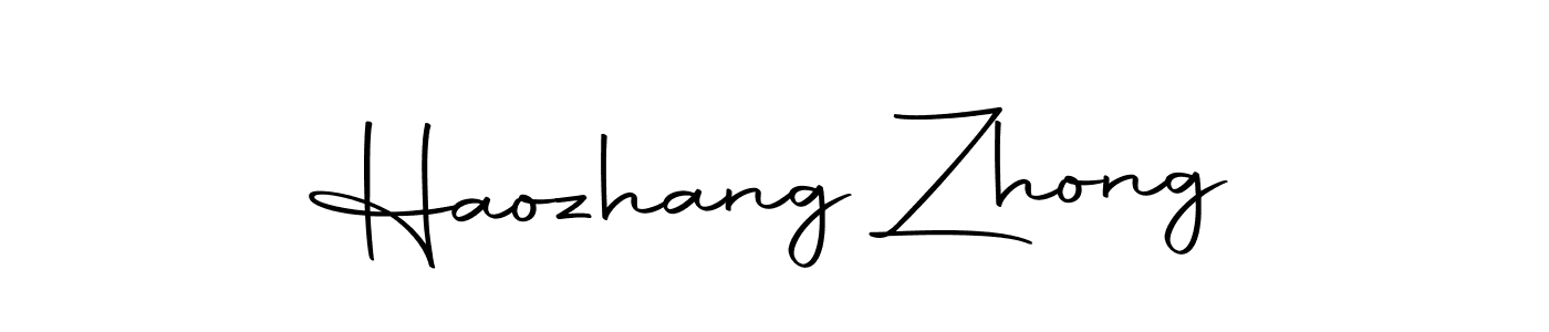 Make a beautiful signature design for name Haozhang Zhong. With this signature (Autography-DOLnW) style, you can create a handwritten signature for free. Haozhang Zhong signature style 10 images and pictures png