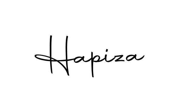 Create a beautiful signature design for name Hapiza. With this signature (Autography-DOLnW) fonts, you can make a handwritten signature for free. Hapiza signature style 10 images and pictures png