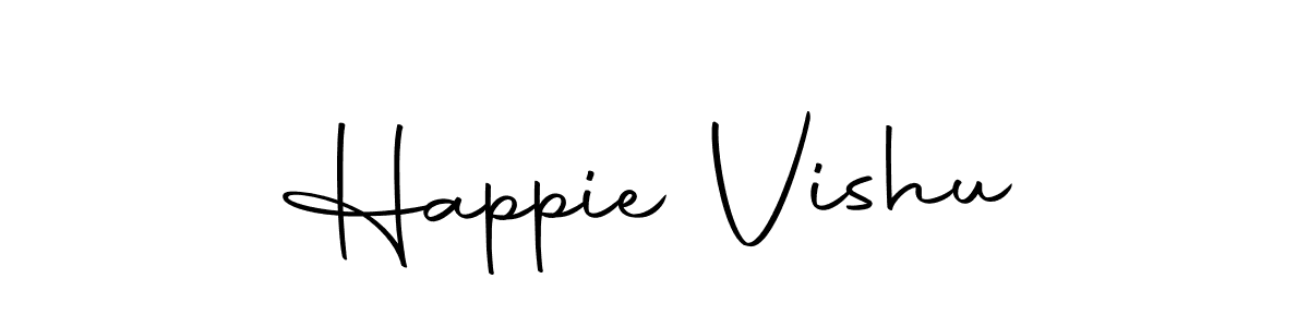 Create a beautiful signature design for name Happie Vishu. With this signature (Autography-DOLnW) fonts, you can make a handwritten signature for free. Happie Vishu signature style 10 images and pictures png